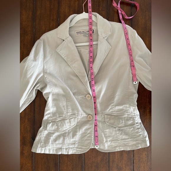 Maurices Vintage Light Beige Blazer Jacket Size Large - Picture 5 of 7